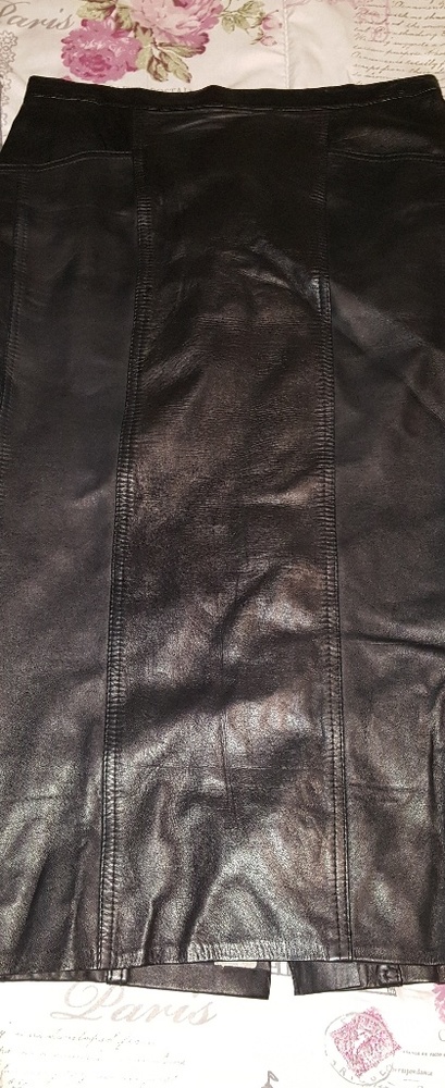 Black Vegan Leather Skirt